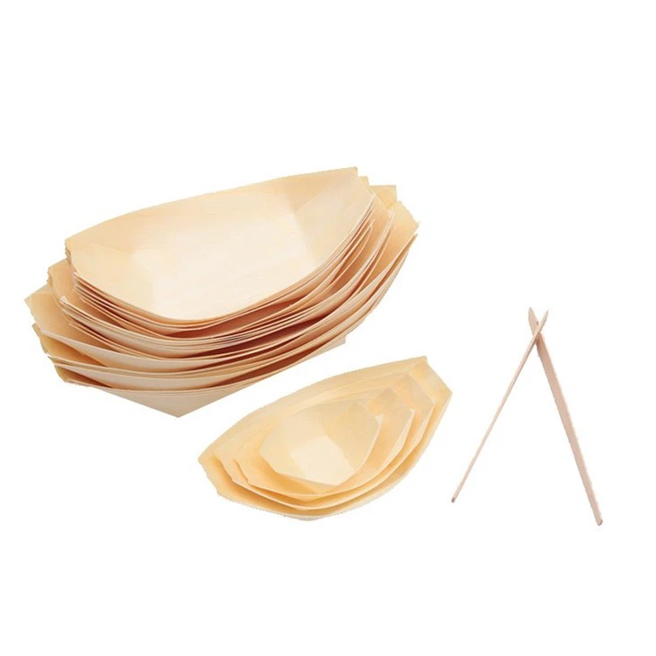 ESTICK Estick Disposable Wooden Sushi Boat Custom